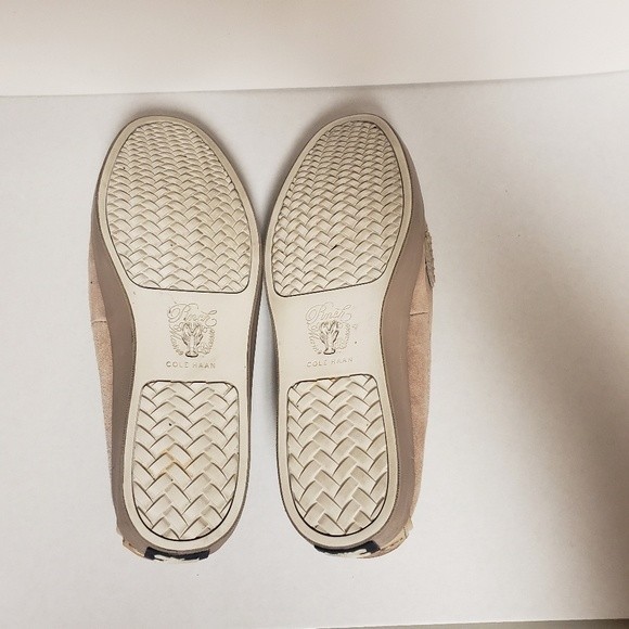 Cole Haan Loafers Pinch Maine Classics Women's Nude Suede Leather Pre-owned 8B - Picture 7 of 11